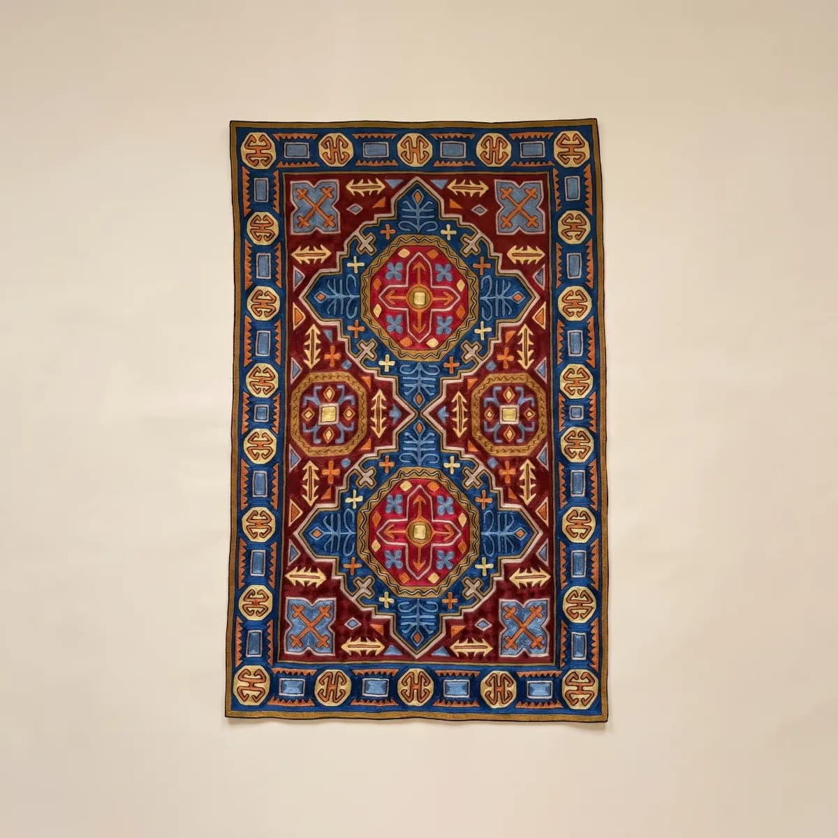 2.5 ft × 4 ft - Gulistan Vine Embroidered Rug — view 1
